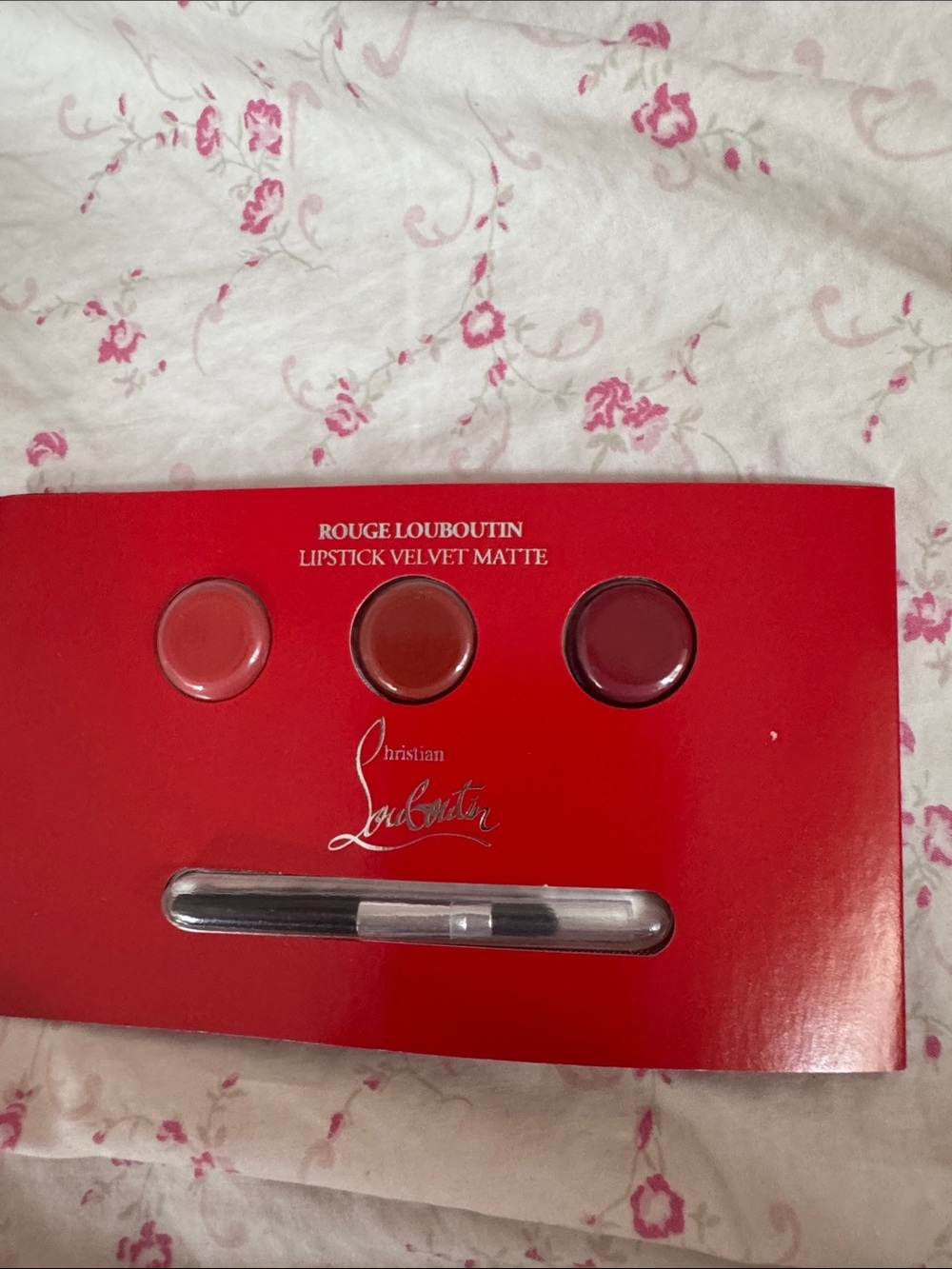 Christian Louboutin Velvet Matte Lipstick Trio - Coral, Brick Red, Deep Berry